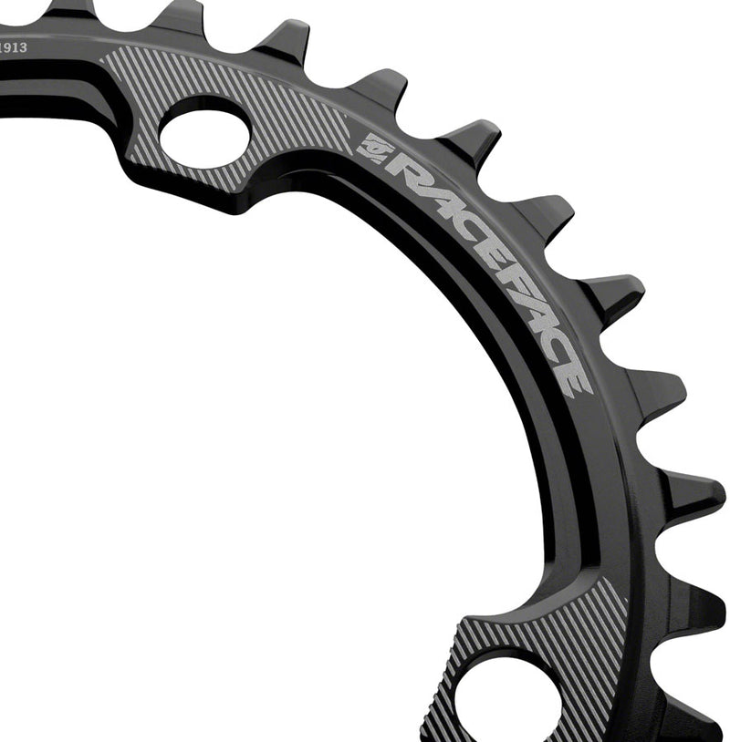 Load image into Gallery viewer, RaceFace Chainring 32t 104 BCD 4-Bolt 12-Speed Hyperglide+ Aluminum Black