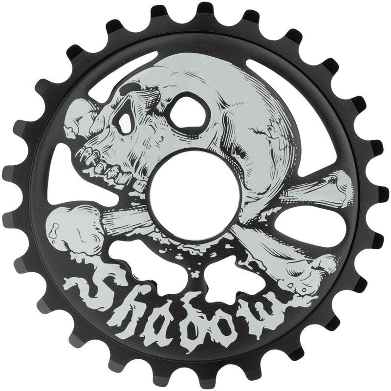 Load image into Gallery viewer, The Shadow Conspiracy Cranium Chainring 25T 1pc/3pc Black