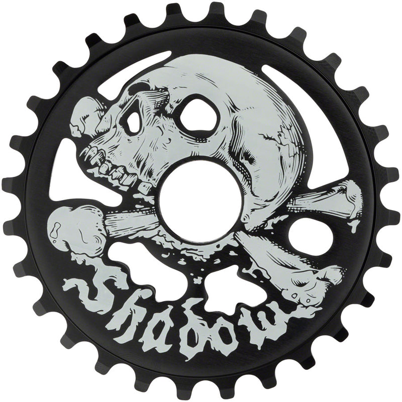 Load image into Gallery viewer, The Shadow Conspiracy Cranium Chainring 28T 1pc/3pc Black