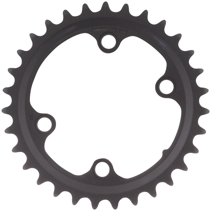 Load image into Gallery viewer, Shimano GRX RX810 Chainring 31t 80 BCD 4-Bolt 11-Speed Aluminum Black MTB