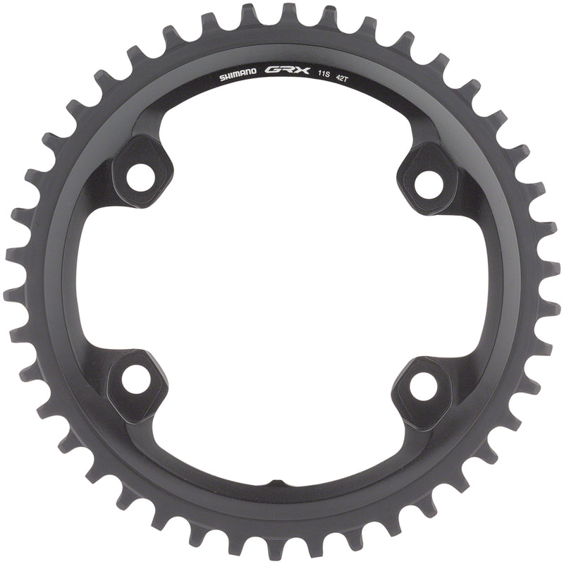 Load image into Gallery viewer, Shimano GRX RX810 Chainring 42t 110 BCD Asymmetric 4-Bolt 11-Speed Aluminum Blk