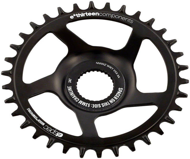 Load image into Gallery viewer, e*thirteen e*spec Steel Direct Mount Chainring - 36T, Bosch CX Gen4, CL 53/55 via Spacer, Black
