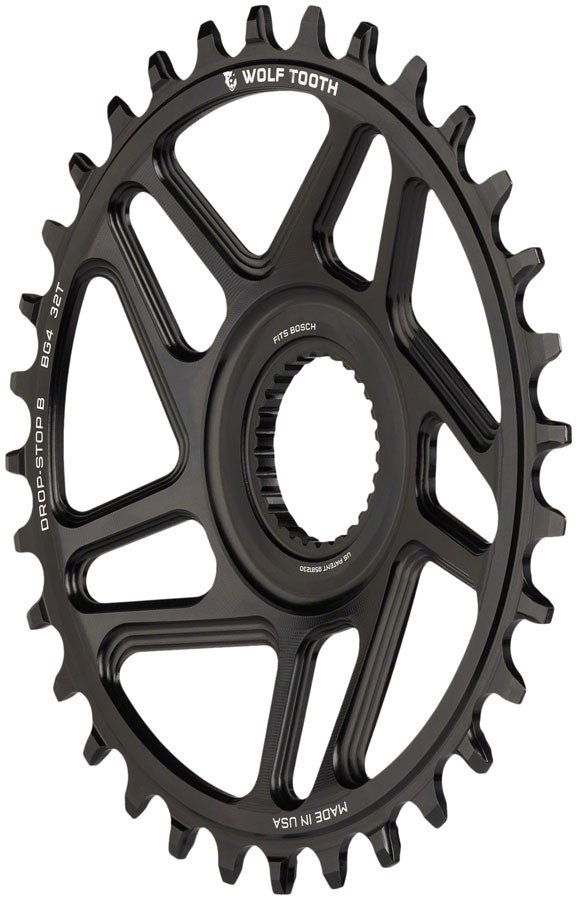 Load image into Gallery viewer, Wolf Tooth Bosch Gen 4 Direct Mount Chainring - Drop-Stop B, 32T, Black
