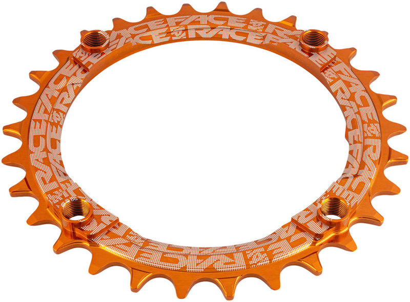 Load image into Gallery viewer, RaceFace 1x Narrow Wide Chainring - 30t, 104 BCD, 10-12-Speed, 7075 Aluminum, Orange