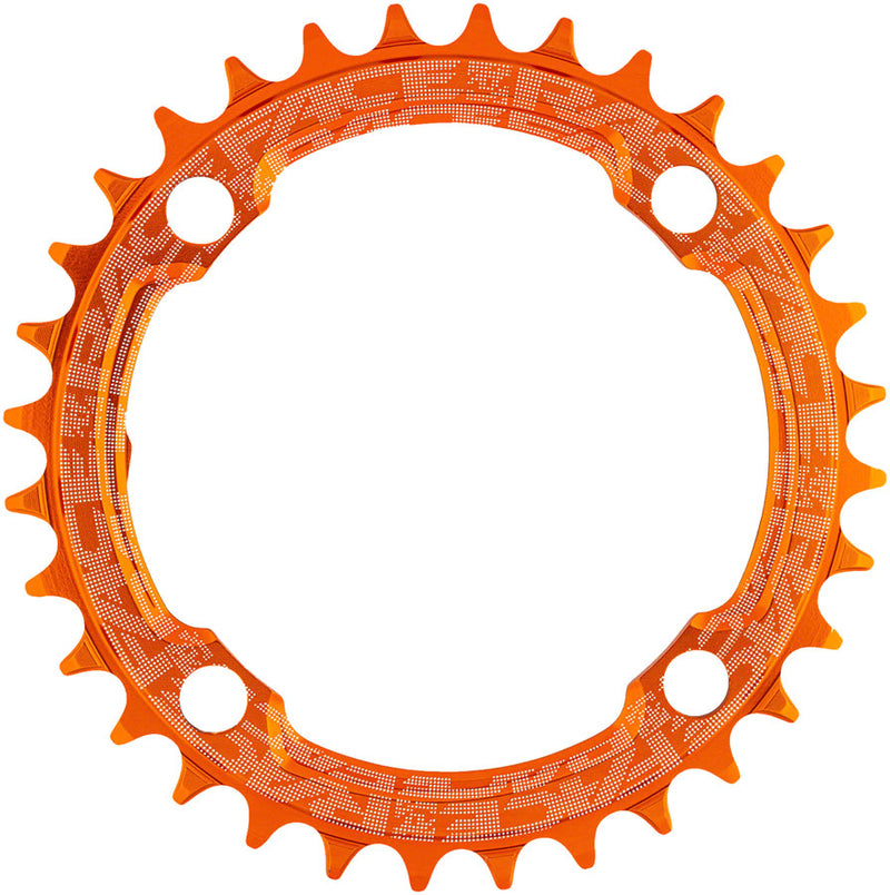 Load image into Gallery viewer, RaceFace 1x Narrow Wide Chainring - 32t, 104 BCD, 10-12 Speed, 7075 Aluminum, Orange