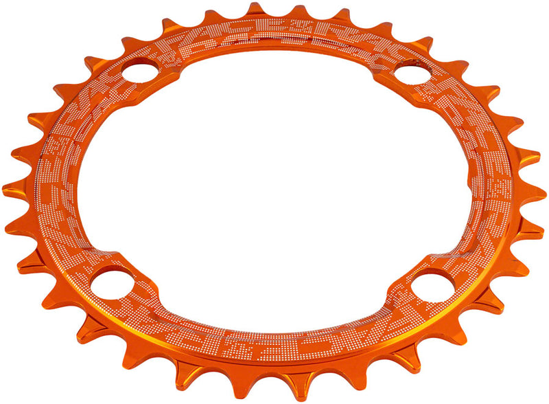 Load image into Gallery viewer, RaceFace 1x Narrow Wide Chainring - 32t, 104 BCD, 10-12 Speed, 7075 Aluminum, Orange