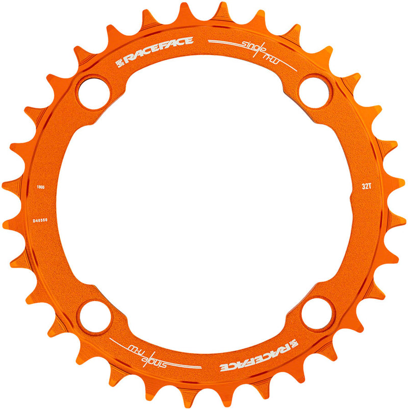 Load image into Gallery viewer, RaceFace 1x Narrow Wide Chainring - 32t, 104 BCD, 10-12 Speed, 7075 Aluminum, Orange