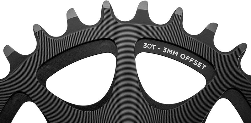 Load image into Gallery viewer, Cane Creek Direct Mount Chainring - 30t, 8-Bolt Direct Mount, 3mm Offset, Black