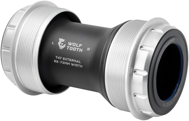 Load image into Gallery viewer, Wolf Tooth T47 External Bottom Bracket - T47 External, 68/73mm, For SRAM DUB Spindle, Raw Silver