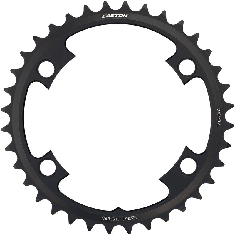 Load image into Gallery viewer, Easton 4 Bolt 36T Chainring 11sp, BCD: 64/104, Aluminum, Black