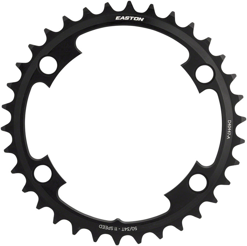 Load image into Gallery viewer, Easton Asymmetric Chainring 34t 110 BCD 4-Bolt 11-Speed Aluminum Black RD MTB