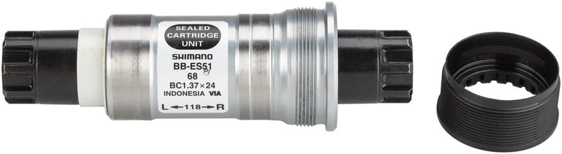 Load image into Gallery viewer, Shimano BB-ES51 Octalink V2 68x118mm Spline Spindle BSA (English) Bottom Bracket
