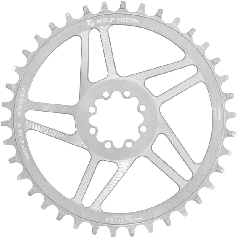 Load image into Gallery viewer, Wolf-Tooth-Chainring-38t-8-Bolt-DM-6mm-Offset-CNRG2482-Direct-Mount-MTB-Chainrings