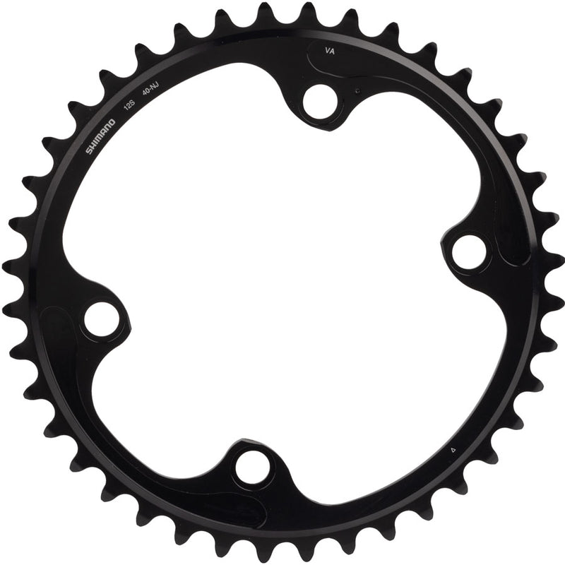 Load image into Gallery viewer, Shimano Dura-Ace FC-R9200 12-Speed Chainring - 40t, Asymmetric 110 BCD, Black, NJ