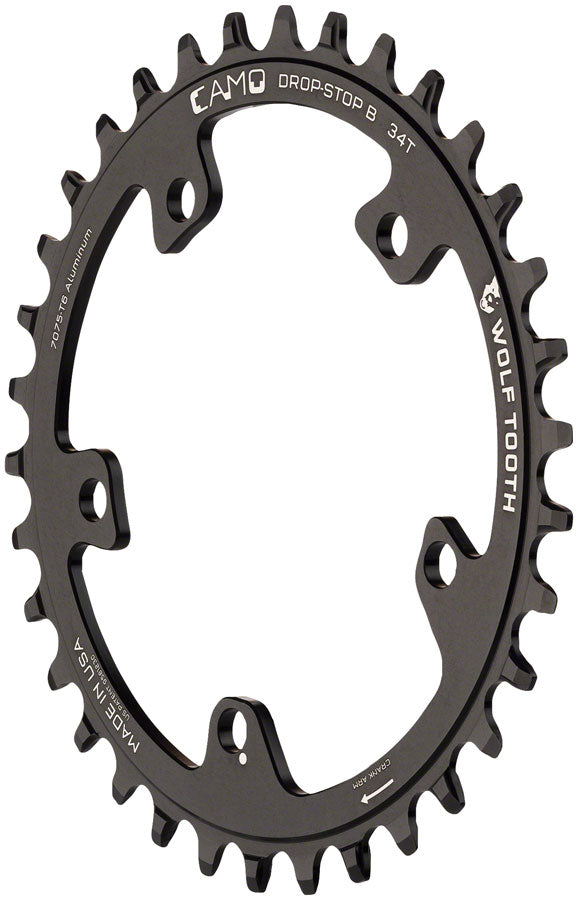Load image into Gallery viewer, Wolf Tooth CAMO Aluminum Chainring - 32t, Wolf Tooth CAMO Mount, Drop-Stop B, Black