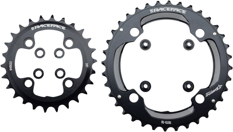 Load image into Gallery viewer, RaceFace Turbine Chainring 26/36t 64/104 BCD 11-Speed Aluminum Black Road MTB