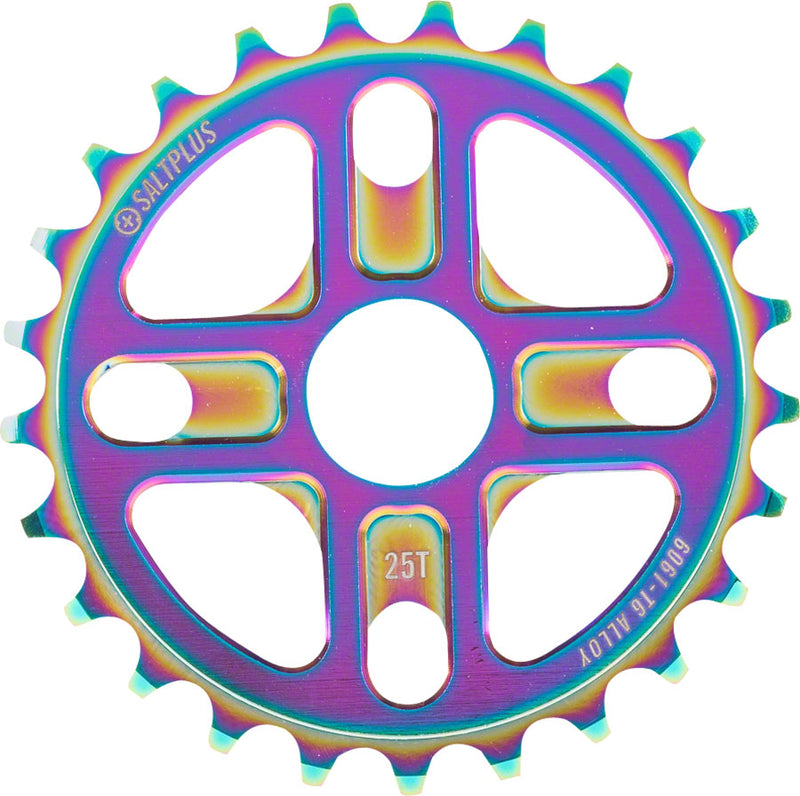 Load image into Gallery viewer, Salt Plus Manta Bolt Drive Sprocket 25t Oilslick: Adaptors - 19/22mm Spindles