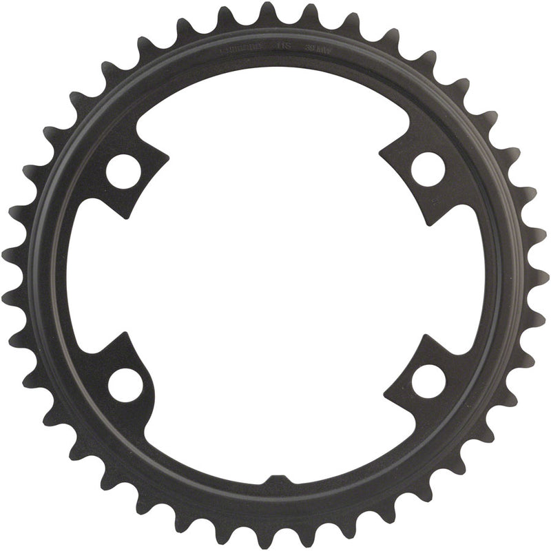 Load image into Gallery viewer, Shimano 105 FC-R7000 39t 4x110 bcd Asymmetric Chainring, Black