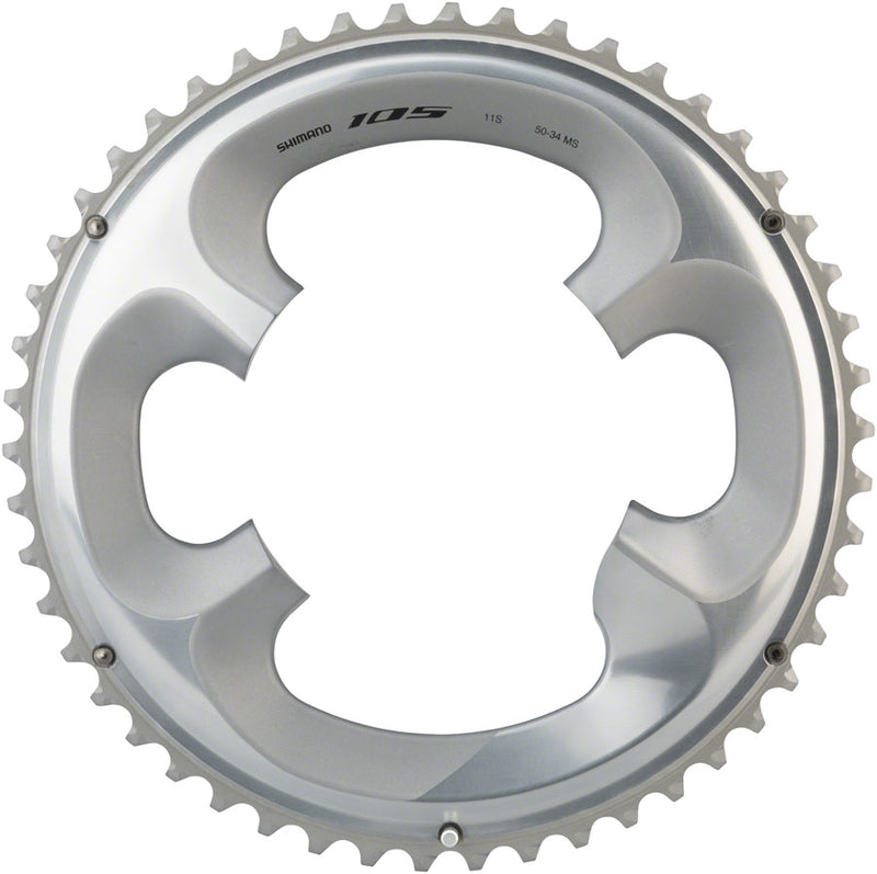 Load image into Gallery viewer, Shimano 105 FC-R7000 Chainring 50t 4 x 110 BCD Asymmetric Alloy Silver| Road MTB