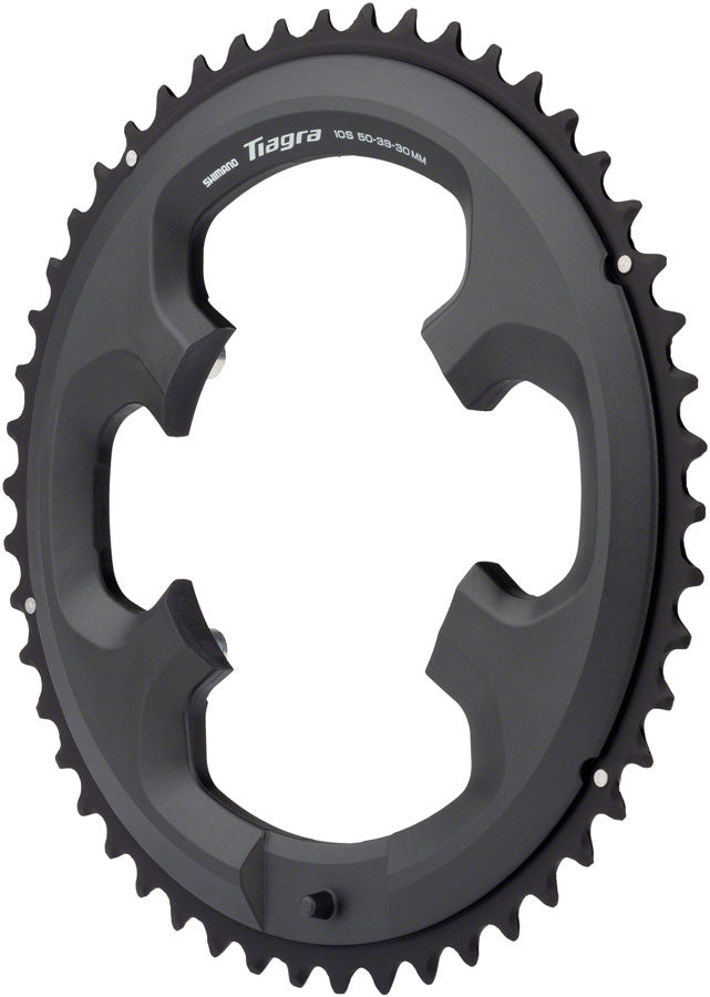 Load image into Gallery viewer, Shimano Tiagra FC-4703 10-Speed Chainring - 50t, Asymmetric 110 BCD, Black