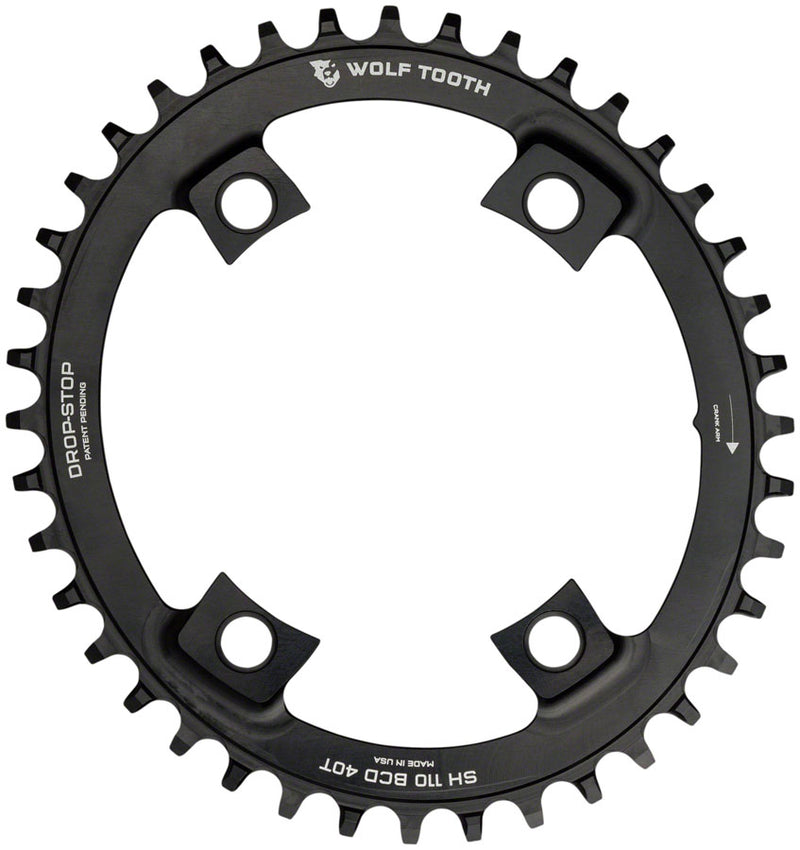 Load image into Gallery viewer, Wolf Tooth Elliptical Shimano Chainring 40t 110 BCD Asymmetric 4-Bolt Aluminum