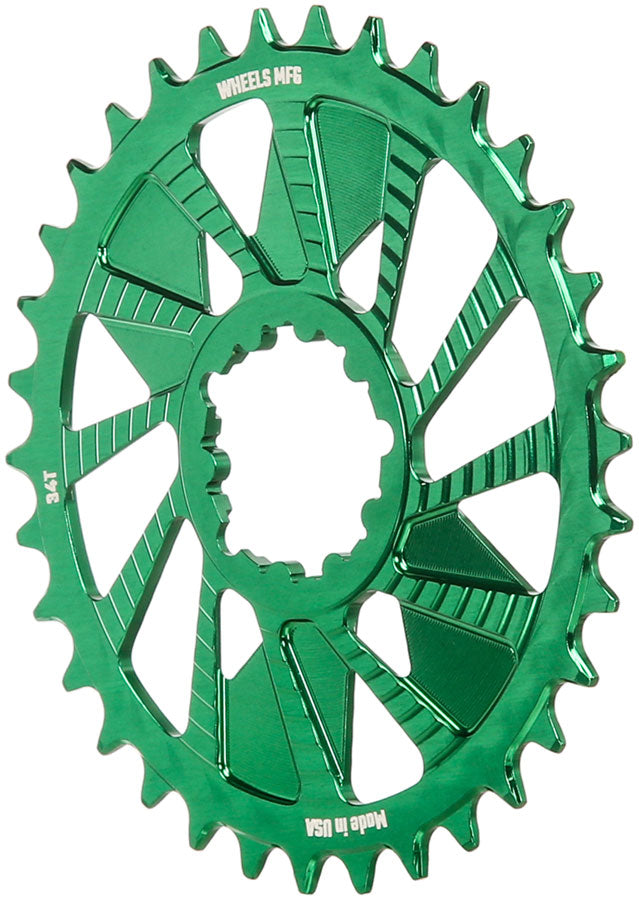 Load image into Gallery viewer, Wheels Manufacturing Direct Mount Chainring - 34t, SRAM 3-Bolt Direct Mount, 3mm Offset, Compatible with Hyperglide+