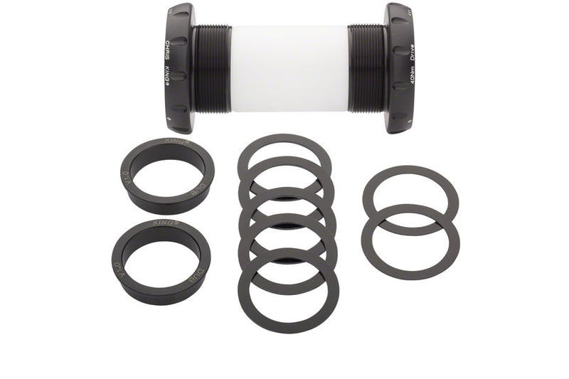 Load image into Gallery viewer, Chris King ThreadFit 30 SRAM DUB BSA MTB Bottom Bracket Matte Jet With Fit Kit 1