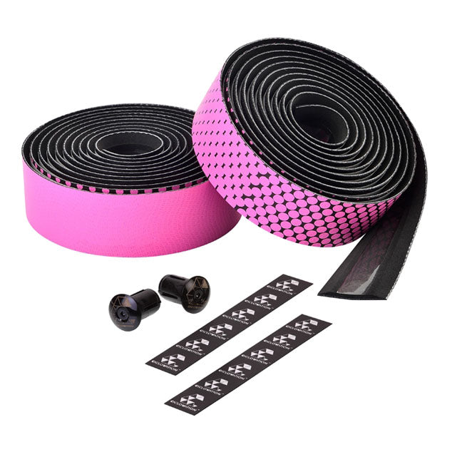 Load image into Gallery viewer, Ciclovation Leather Touch Handlebar Tape, Fusion Dot Blk/Pink