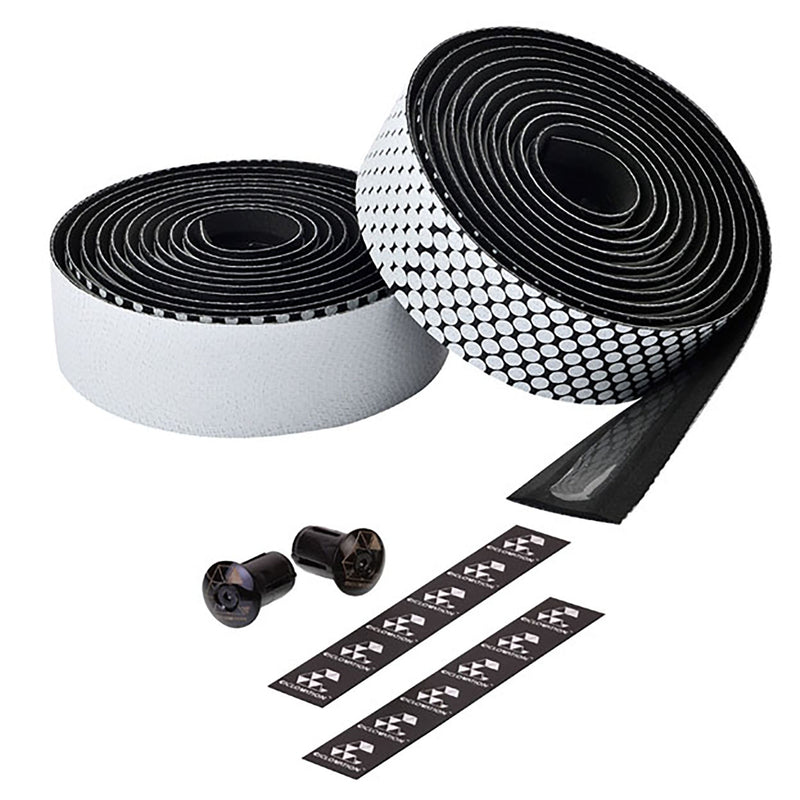 Load image into Gallery viewer, Ciclovation Leather Touch Handlebar Tape, Fusion Dot Blk/White