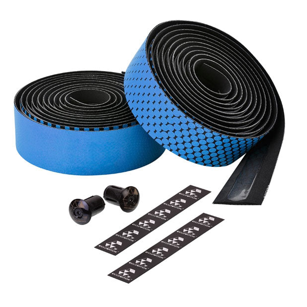 Load image into Gallery viewer, Ciclovation Leather Touch Handlebar Tape, Fusion Dot Blk/Blue