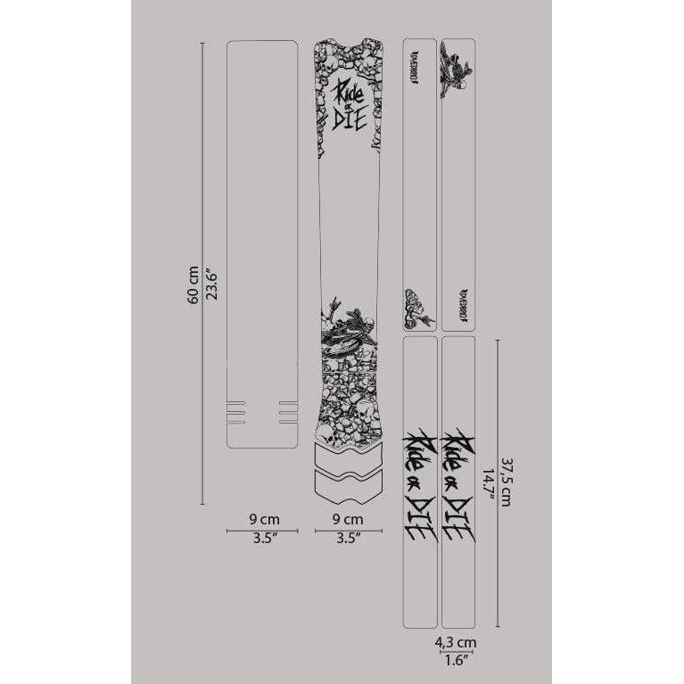 Load image into Gallery viewer, DYEDBRO Frame Protection, Ride Or Die Black NLS