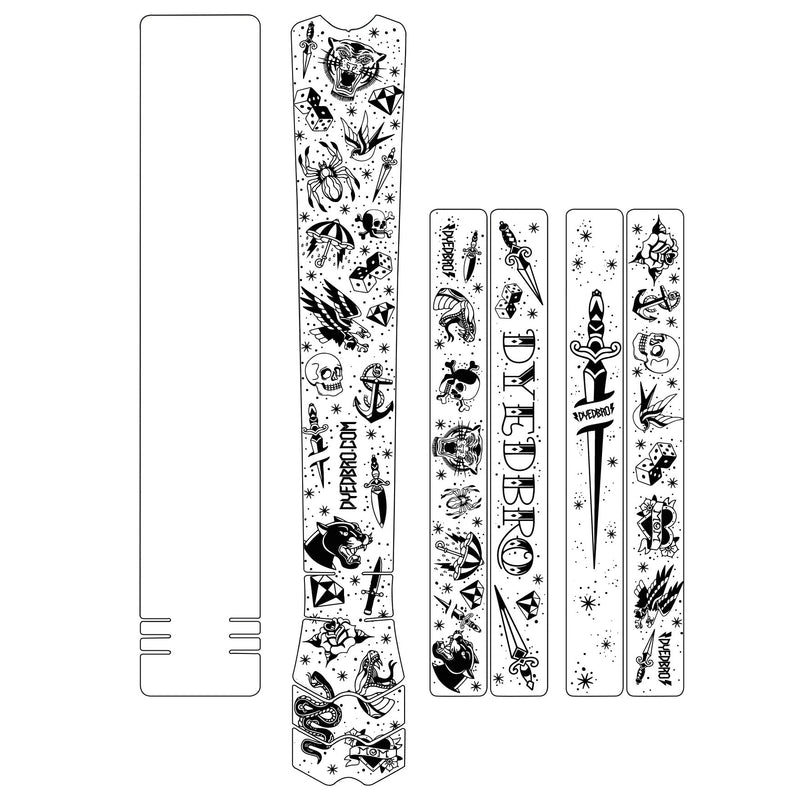 Load image into Gallery viewer, DYEDBRO Frame Protection, Old School Tattoo Black NLA