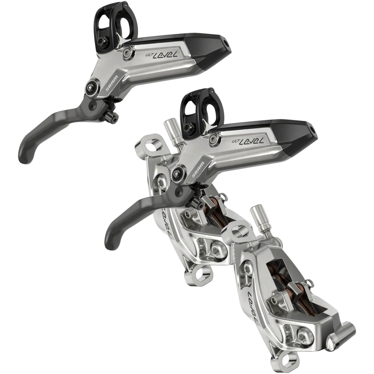 SRAM Level ディスクブレーキセット SRAM Level Ultimate Stealth Hydraulic Disc Brake Set Front & Rear