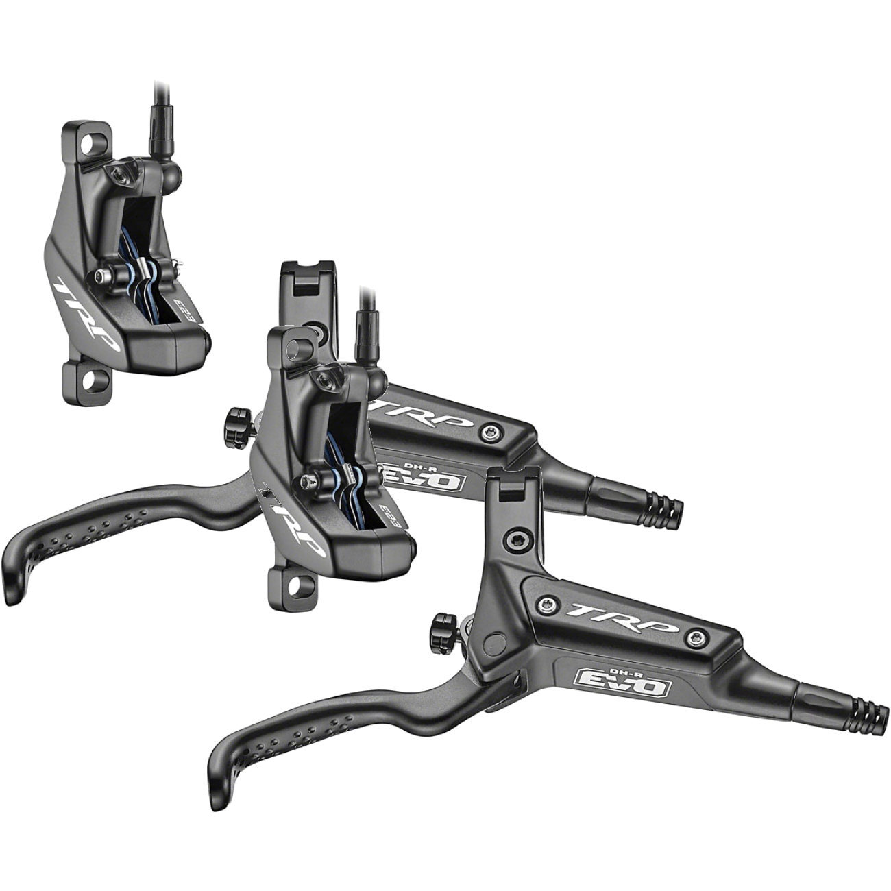 TRP DH-R EVO Hydraulic Disc Brake Set Front & Rear, 4-Piston, Post