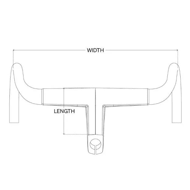 Load image into Gallery viewer, Deda Elementi Alanera Integrated Carbon Bar, Blk,100mm x 40cm NLS