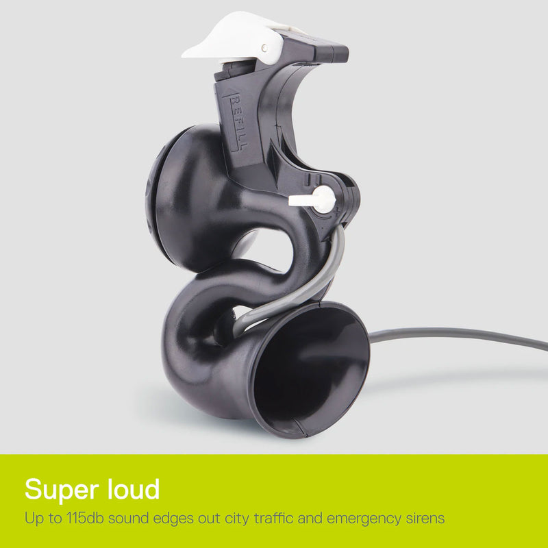 Load image into Gallery viewer, Delta AirZound Rechargable Air Powered Horn 115 db Clamp for 22-26mm handlebar