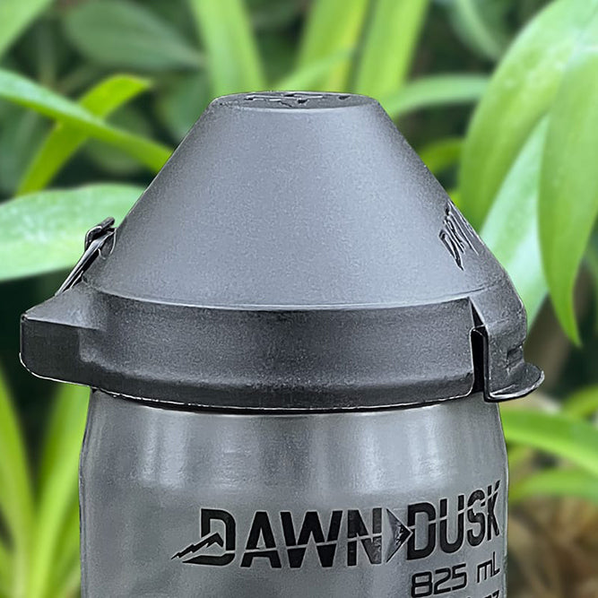 Load image into Gallery viewer, Dawn To Dusk Aqua Ridge Bottle w/ Dirt Mask, Black/Clear - 28oz