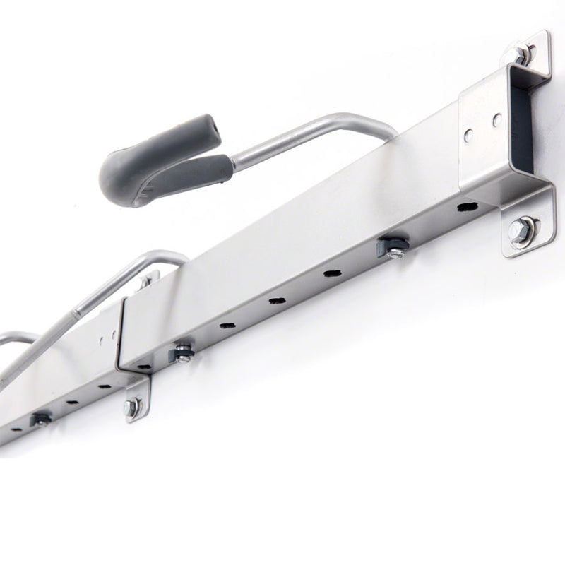Load image into Gallery viewer, Delta Heavy Duty Track Rack Wall Mount Bike Rack - 4-Bike, Silver