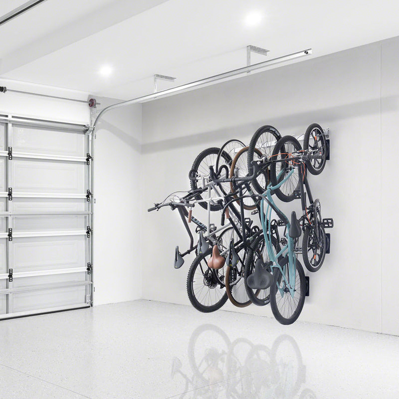 Load image into Gallery viewer, Delta Heavy Duty Track Rack Wall Mount Bike Rack - 6-Bike, Silver