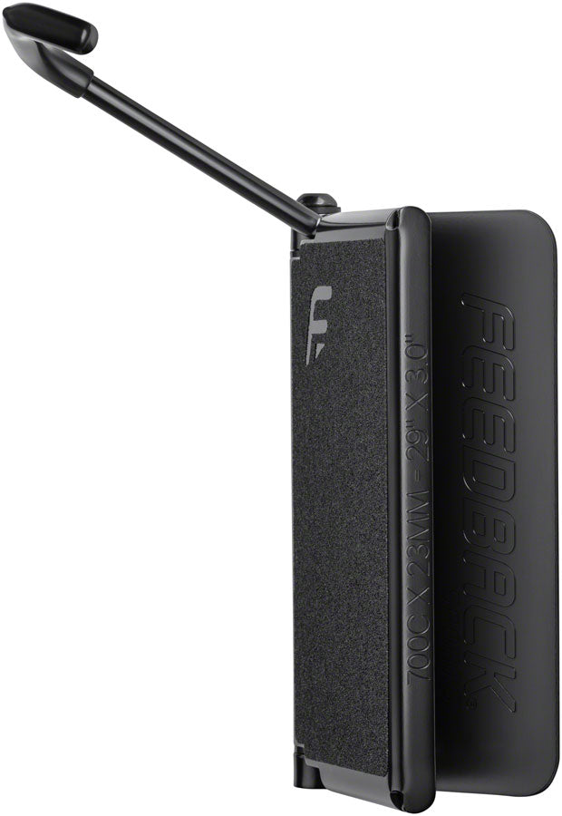 Load image into Gallery viewer, Feedback Sports Velo Hinge V2 Bike Hanger - Wall Mounted, 1-Bike, Up To 3.0" Tire, Black