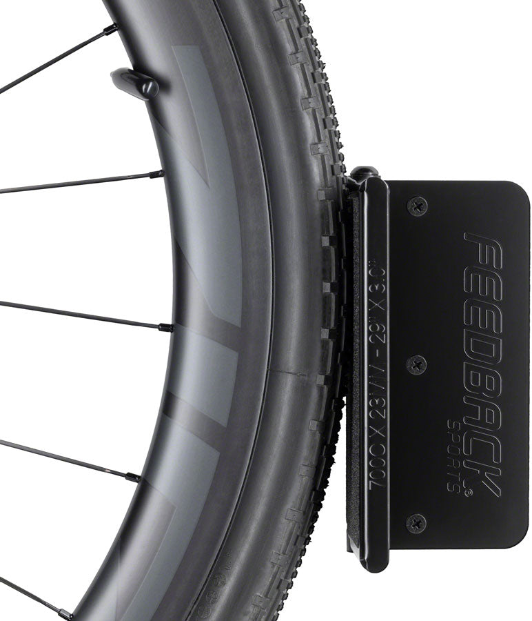 Load image into Gallery viewer, Feedback Sports Velo Hinge V2 Bike Hanger - Wall Mounted, 1-Bike, Up To 3.0" Tire, Black