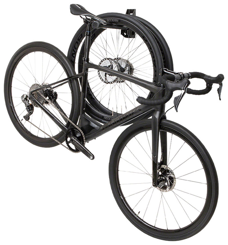 Load image into Gallery viewer, Feedback Sports Wall Post Display Stand - 1-Bike, Wall Mounted, Folding, Black