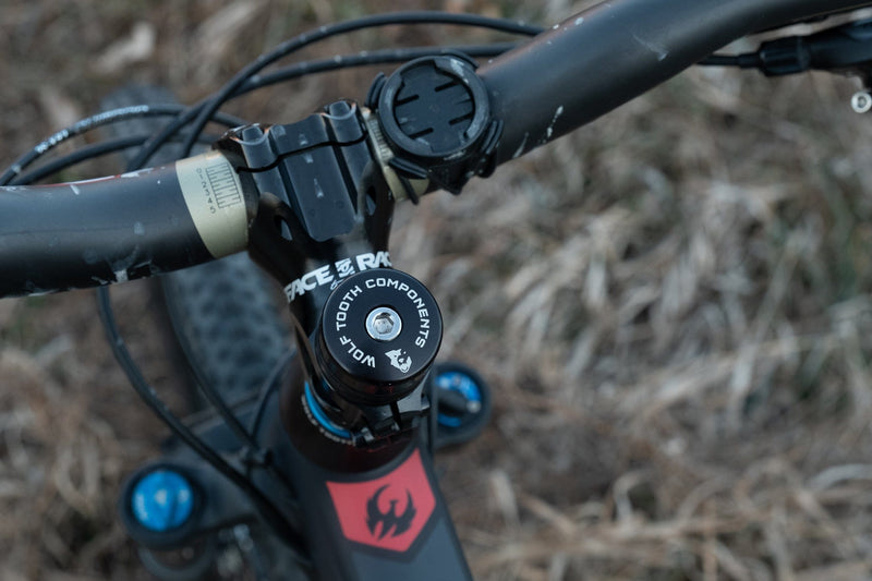 Load image into Gallery viewer, Wolf Tooth Compression Plug with Integrated Spacer Stem Cap - 7075-T6 Aluminum, Carbon & Metal Fork Compatibility, Stylish Purple Finish, Bike Headset & Preload Anchor