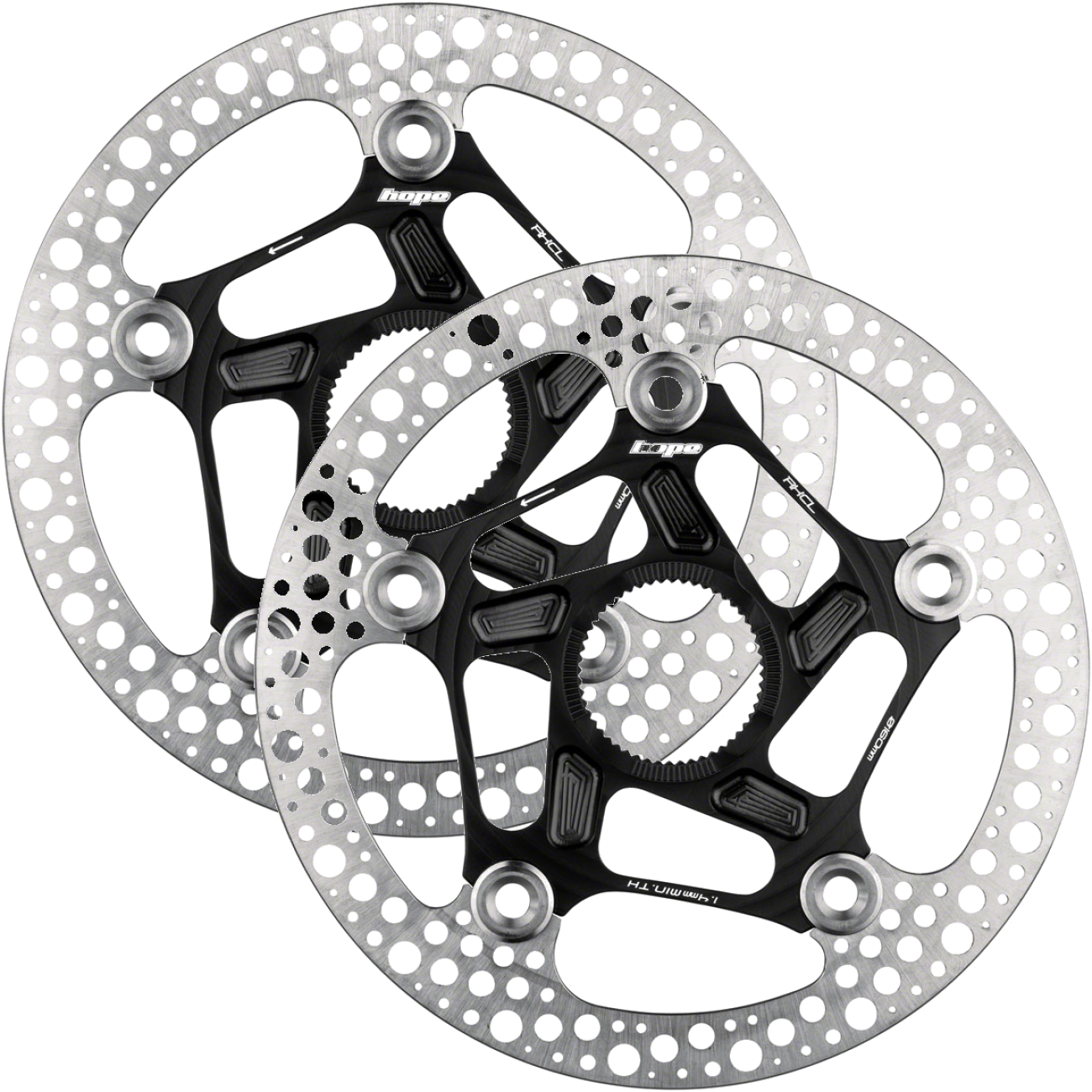 Pack of 2 Hope RX Disc Rotor - 160mm, Center-Lock, Black – 365 Cycles