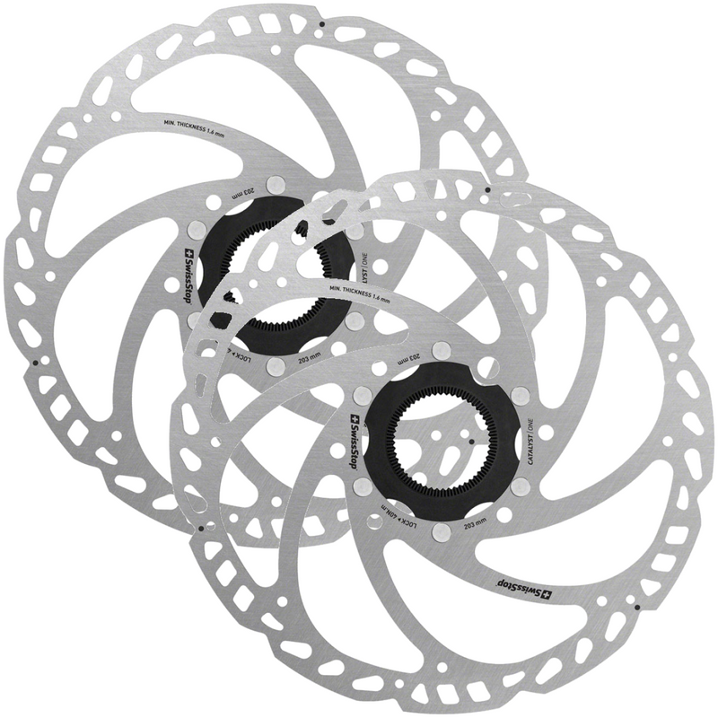 Load image into Gallery viewer, SwissStop-Catalyst-One-Disc-Rotor-Disc-Rotor-Cyclocross-Bike-DSRT0424PO2-Bicycle-Rotor