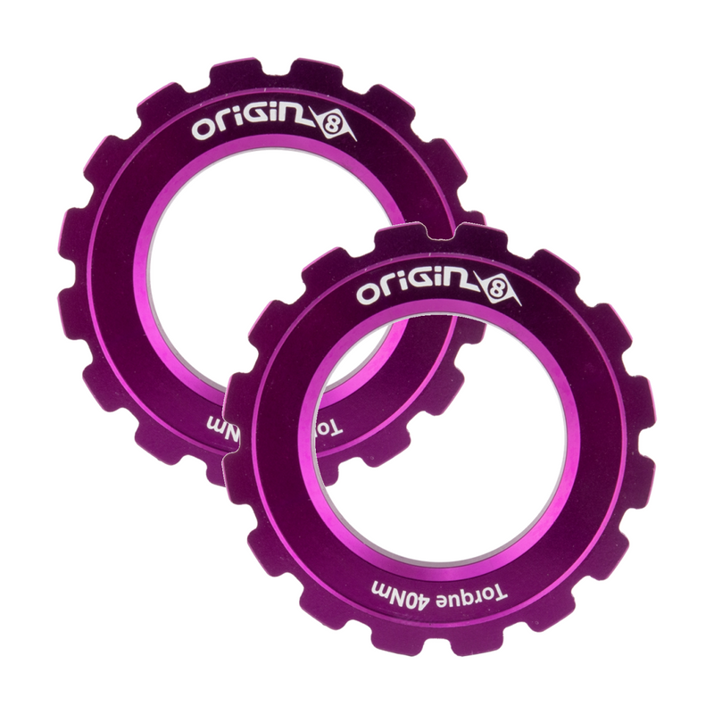 Load image into Gallery viewer, Origin8-CenterLock-Disc-Lockring-Disc-Rotor-Universal-DSRT0450PO2-Bicycle-Rotor