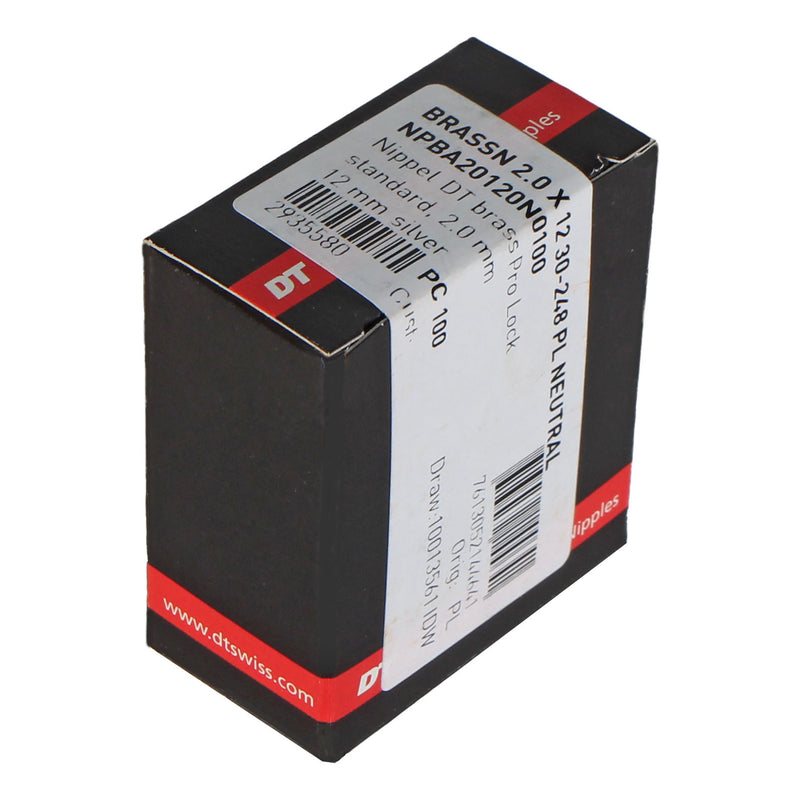 Load image into Gallery viewer, Dt Swiss Pro Lock Nipples Pro Lock 2.0 (14G) 12mm Silver