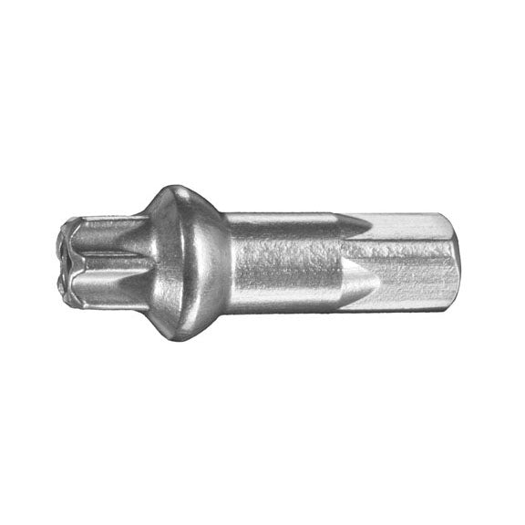 Load image into Gallery viewer, DT Swiss Squorx Pro Head Aluminum Nipples 2.0 x 1.5 mm Silver Box of 100