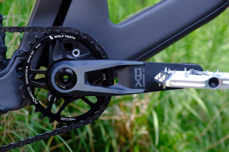 Load image into Gallery viewer, Wolf Tooth Elliptical Direct Mount Chainring - 34t, SRAM 8-Bolt DM, 3mm Offset, Drop-Stop ST, Requires HG+ Chain, Black