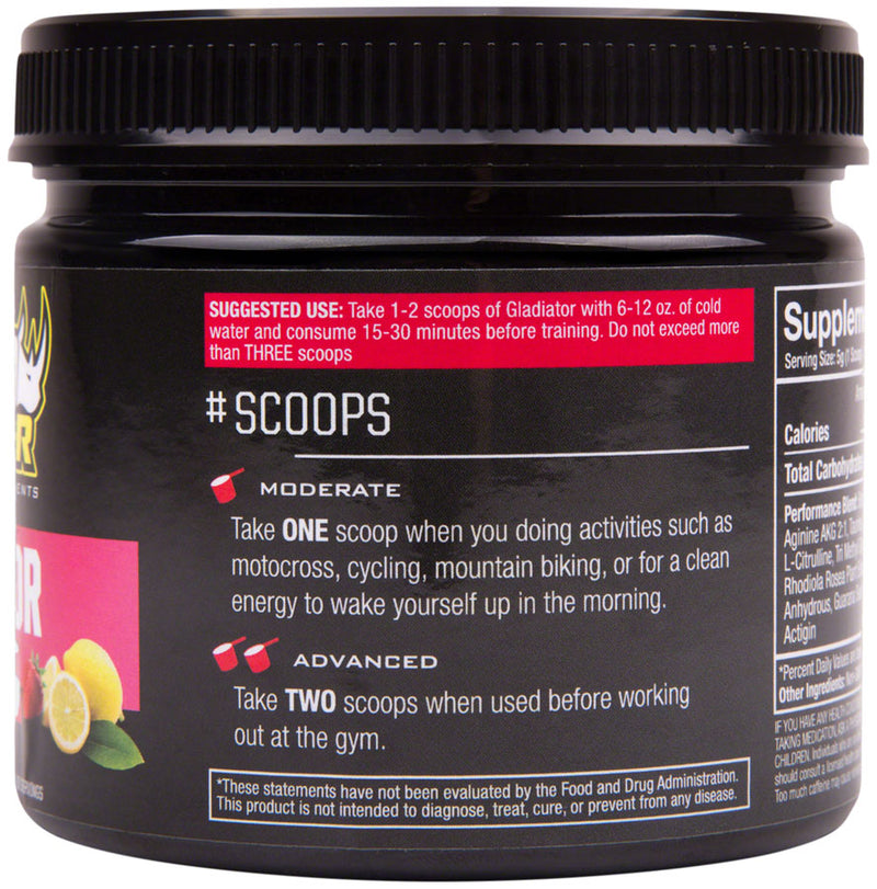 Load image into Gallery viewer, Ryno Power Gladiator Pre-Workout Drink Mix - Strawberry Lemonade, 30 Servings